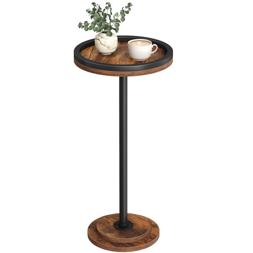 Small round side table drink - round, table,